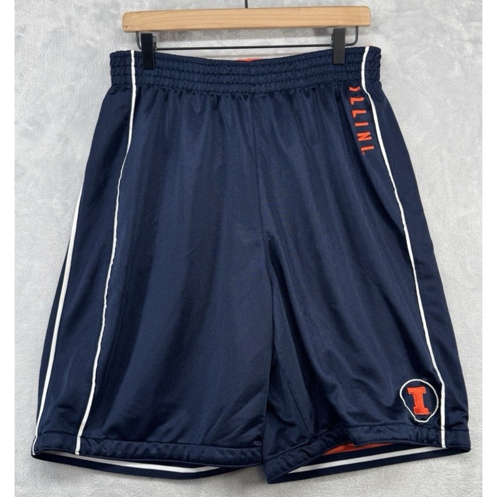 VTG Nike Team Illinois Fighting Illini Basketball Reversible Practice Shorts XL
